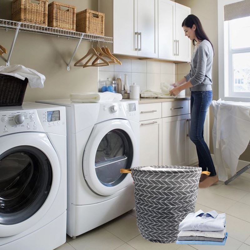 laundry hamper using way