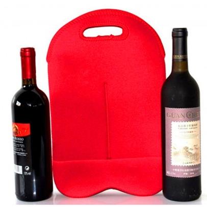 All'ingrosso eccellente Design personalizzato Logo borsa in Neoprene bottiglia per due bottiglia/esportazione durevole, riciclabile, riutilizzabile vino borse