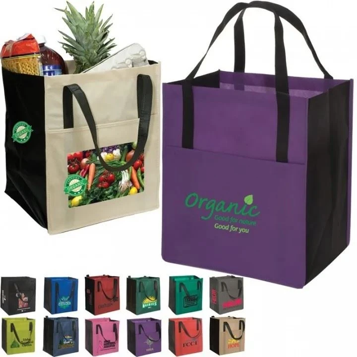 Metro Shopping Tote With Outside Pocket Metro Shopping Tote With Outside Pocket